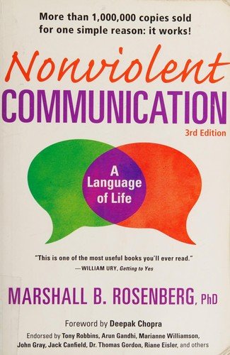 Cover of Nonviolent Communication by Marshall B. Rosenberg